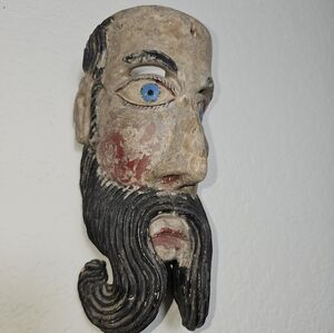 Hand Carved Mexican Folk Art Mask